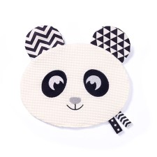 Babyono Flat Cuddly Toy Happy Panda Blink & Smile