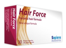 SAPIENS HAIRFORCE, SUPPORTS HAIR GROWTH 30CAPSULES