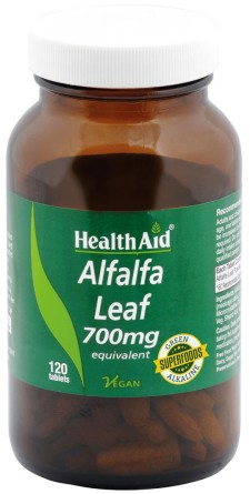 Health Aid Alfalfa Leaf 700mg x 120 Veg Tablets