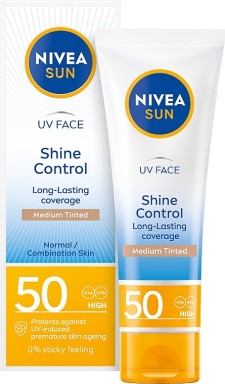 Nivea Sun 93698 Mat Look Medium Tinted Shine Cream Spf50 50ml