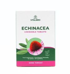 Vitalibro Echinacea Sore Throat x 30 Chewable Tablets
