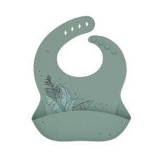 Kikka Boo Bib Platinum Silicone Flora Sage