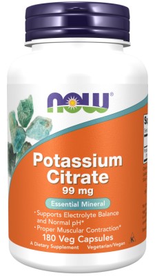 Now Foods - Potassium Citrate 99mg x 180 Capsules