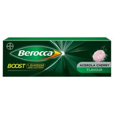 BEROCCA BOOST, FOOD SUPPLEMENT WITH GUARANA FOR PHYSICAL AND MENTAL SUPPORT 15EFFERVESCENT TABLETS