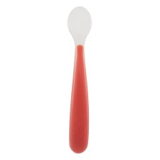 Chicco Silicone Soflty Spoon Peach 6m+