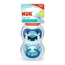 NUK SIGNATURE PACIFIER 18-36M 2 SOOTHERS