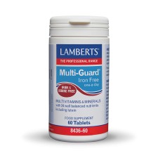 Lamberts Multi Guard Πολυβιταμίνη χωρίς Ιώδιο & Σίδηρο 60 Κάψουλες