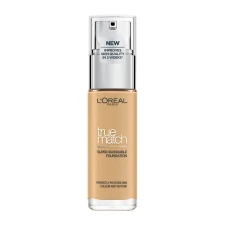 LOREAL TRUE MATCH LIQUID FOUNDATION WITH SPF & HYALURONIC ACID No 3D/3W BEIGE  DORE 30ML