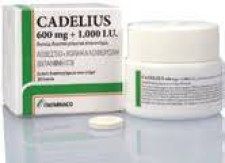 CADELIUS CALCIUM 600MG + CHOLECALCIFEROL 1000IU, 30 ORODISPERSIBLE TABLETS
