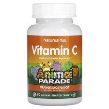 Naturesplus Animal Parade Vitamin C 90 Tabs, Παιδικό μασητό συμπλήρ...