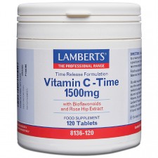 Lamberts Time Release Vitamin C 1500mg x 120 Tablets