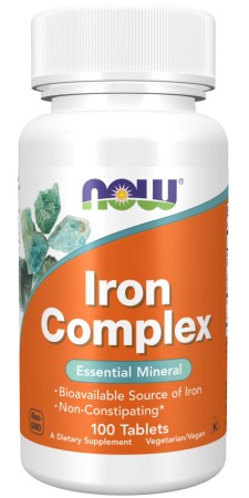 Now Foods - Iron Complex x 100 Tablets