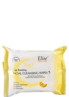 Elise Face Cleanse Wipes Age Resist 25 Pieces