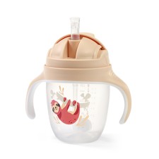 Babyono Sippy Cup with Straw Sloth Beige 240ml