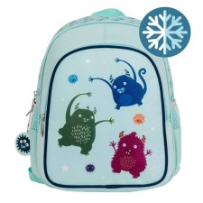 A LITTLE LOVELY COMPANY BACKPACK MONSTERS WITH INSULATED COMPARTMENT