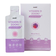 Zooki Vitamin D Mixed Berry 14x15ml Sachets