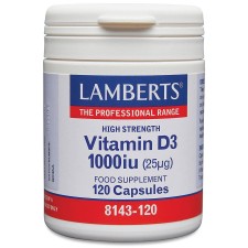 Lamberts Vitamin D3 1000IU x 120 Capsules