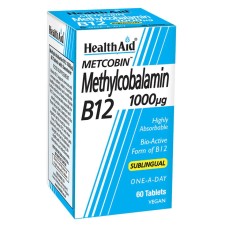 Health Aid Methylcobalamin B12 1000μg x 60 Sublingual Tablets