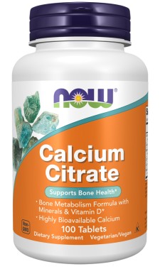 Now Calcium Citrate 100 Tablets