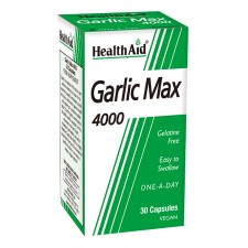 HEALTH AID GARLIC MAX 4000 30CAPSULES
