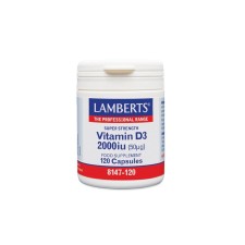 Lamberts Vitamin D3 2000IU 50μg x 120 Capsules