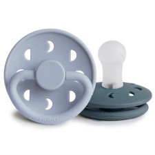 Frigg Moon Phase Silicone Pacifier Powder Blue/Slate 0-6m 2s
