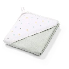 Babyono Terry Hooded Towel Drops Mint 100x100 cm
