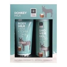 Bodyfarm Donkey Milk Shower Gel 250ml + Body Milk 200ml Gift Set