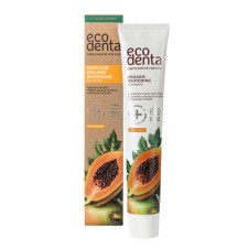 ECODENTA CERTIFIED COSMOS ORGANIC WHITENING TOOTHPASTE WITH PAPAYA EXTRACT 75ml