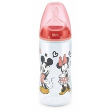 NUK FIRST CHOICE DISNEY MICKEY BOTTLE 6-18m WITH BUILT IN TEMPERATURE CONTROL INDICATOR  300ml