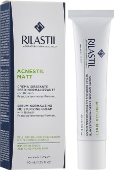 RILASTIL ACNESTIL MATT CREAM, SEBUM- NORMALIZING MOISTURIZING CREAM 40ML