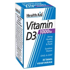 Health Aid Vitamin D3 1000iu x 30 Tablets