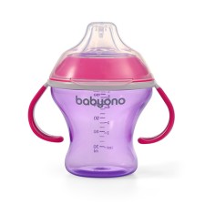 Babyono Non-spill Cup with Soft Spout 3months+ Pink 180ml