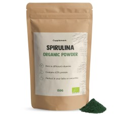 Cupplement Spirulina Organic Powder 150g, Βιολογικό Συμπλήρωμα Διατ...