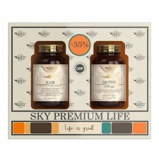 Sky Premium Life Hair 60 Tablets & Biotin 1000mg 60 Tablets