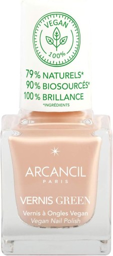 Arcancil Vernis Green Vegan Nail Polish Peony Nude No 400