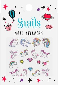 Snails Nail Stickers Unicorn