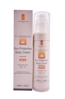 FLOROSUN SUN PROTECTIVE BODY CREAM SPF30, IDEAL FOR SENSITIVE SKIN& CHILDREN 200ML