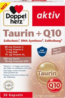 Doppelherz Taurin + Q10 30 Capsules Doppelherz Taurin + Q10 30 Capsules
