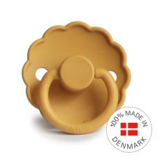 Frigg Daisy Silicone Pacifier Honey Gold 0-6 months 2s