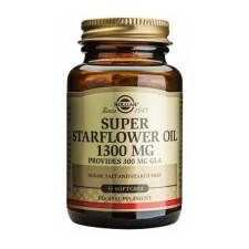 Solgar Super Starflower Oil 1300ΜG x 30 Softgels - Provides 300 mg GLA Natural Anti-Inflammatory
