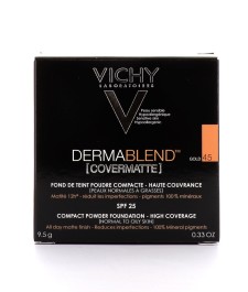 Vichy Dermablend Covermatte Compact Powder Foundation Spf25 No.45 Gold 9.5g