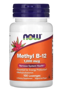 Now Methyl B12 1000mcg 100 Lozengez