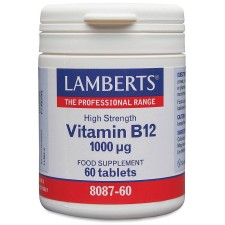 Lamberts Vitamin Β12 1000μg (Methylcobalamin) x 60 Tablets
