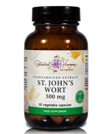 BOTANICAL HARMONY ST.JOHNS WORT 300mg 60caps, DECREASE NERVOUSNESS, IMPROVE MOOD, RELIEF FROM ANXIETY