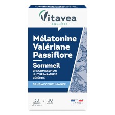 Vitavea Melatonine Valeriane Passiflore 30capsules