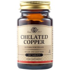 SOLGAR CHELATED COPPER 100TABLETS