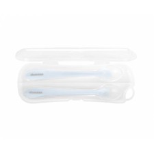 KIKKA BOO SILICONE SPOONS WITH CASE BLUE 2s