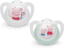 Nuk Star Silicone Soother 6-18m Peppa 2s