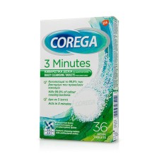 COREGA 3 MINUTES DAILY CLEANSER FOR DENTURES 36TABLETS